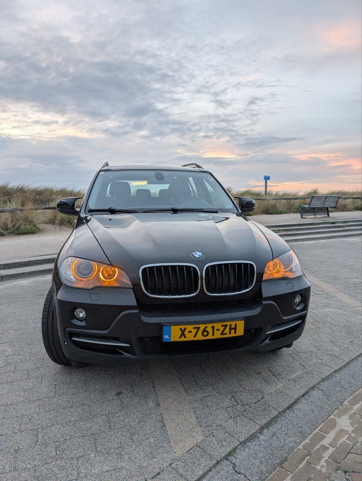 BMW X5 3.0 SI AUT 2008 Zwart, Auto's, BMW, Stof, 10 km/l, 272 pk, Particulier