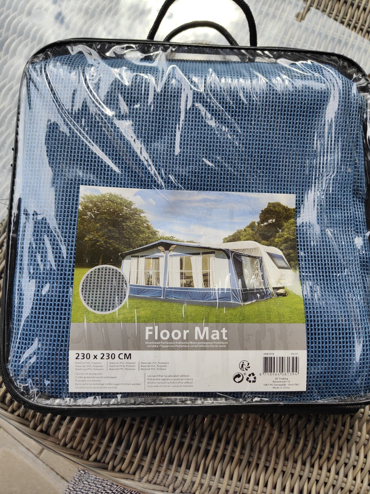 Grondzeil voortent 230x230 cm - Nieuw, Caravans en Kamperen, Ophalen of Verzenden, Nieuw