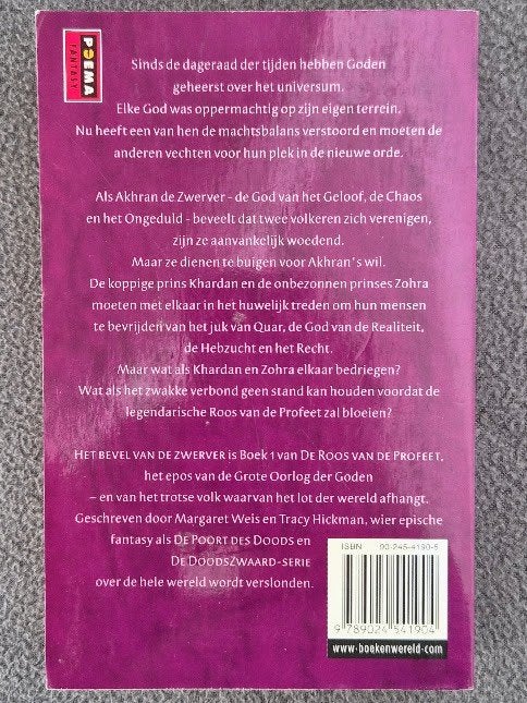 Roos van de profeet - Bevel van de zwerver - Weis & Hickman, Boeken, Ophalen of Verzenden, Gelezen, L. Elmore