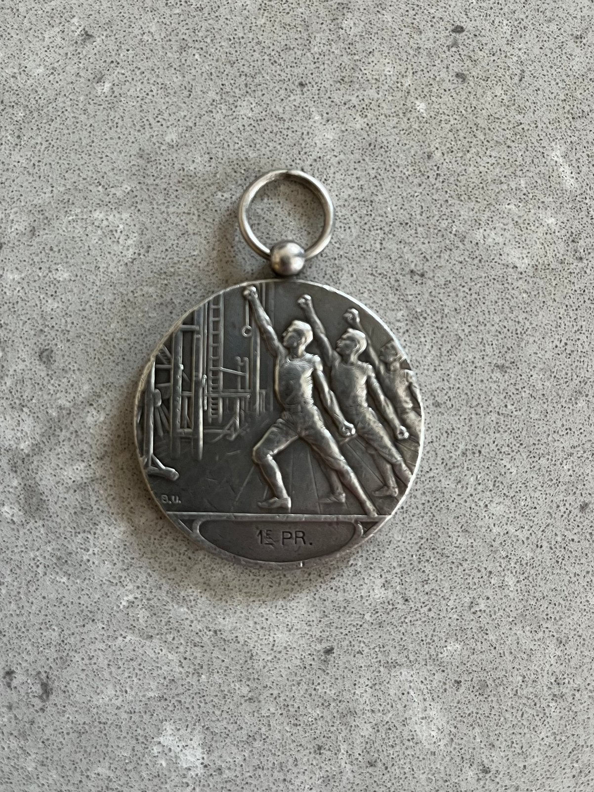 Te koop: Vintage Gymnastiek/Turn medaille., Ophalen of Verzenden, Zilver