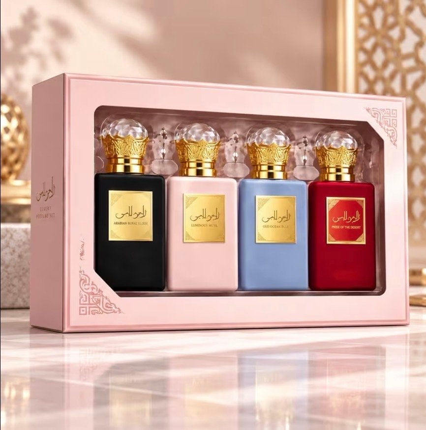 Luxe Arabische Parfumset - 4 Unieke Geuren, Ophalen of Verzenden, Nieuw