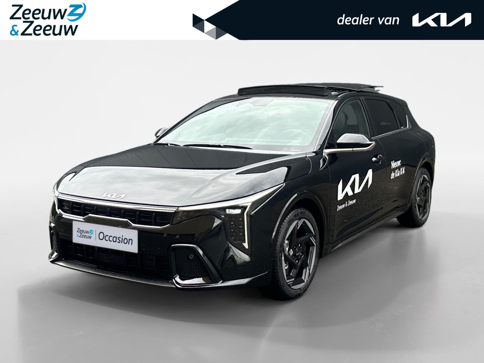 Kia K4 1.0 T-GDi MHEV GT-Line Launch Edition (pano) | Stoel/, Auto's, 12 maanden, Zwart, Bedrijf, 3 cilinders