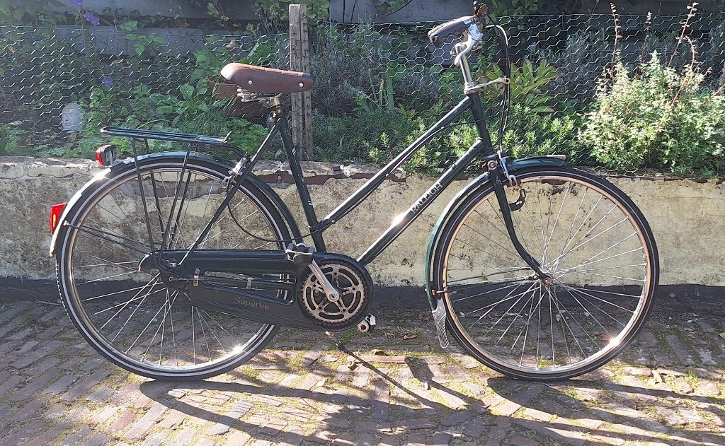 Raleigh dames fiets, 3 versnellingen, klassiek, Gebruikt, Velgrem, 47 tot 50 cm, Versnellingen