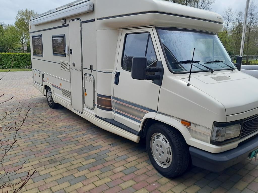 Supermooie Fiat Ducato Burstner 2500TD camper 1993, Caravans en Kamperen, Campers, Brandblusser, Ringverwarming, Fiat, 6 tot 7 meter