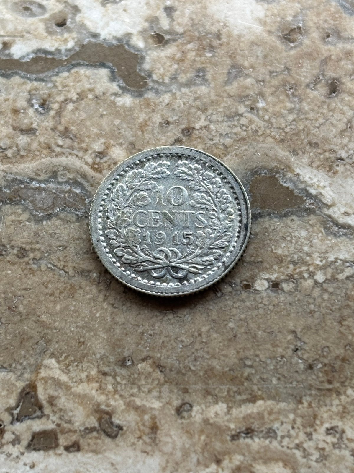 10 cent 1915 Wilhelmina, mooie kwaliteit, Zilver, Ophalen of Verzenden, 10 cent, Koningin Wilhelmina