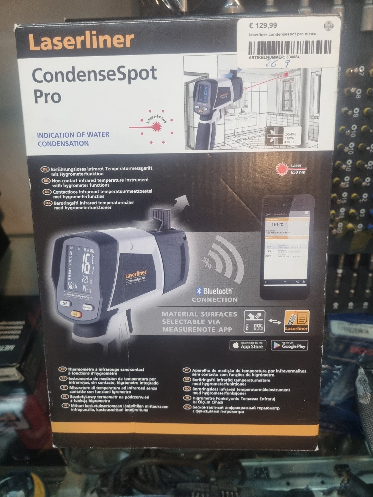 Laserliner CondenseSpot Pro - Condensatie Detector, Laserliner, Umar GmbH & Co. KG, Möhnestraße 149, 59755 Arnsberg, Duitsland