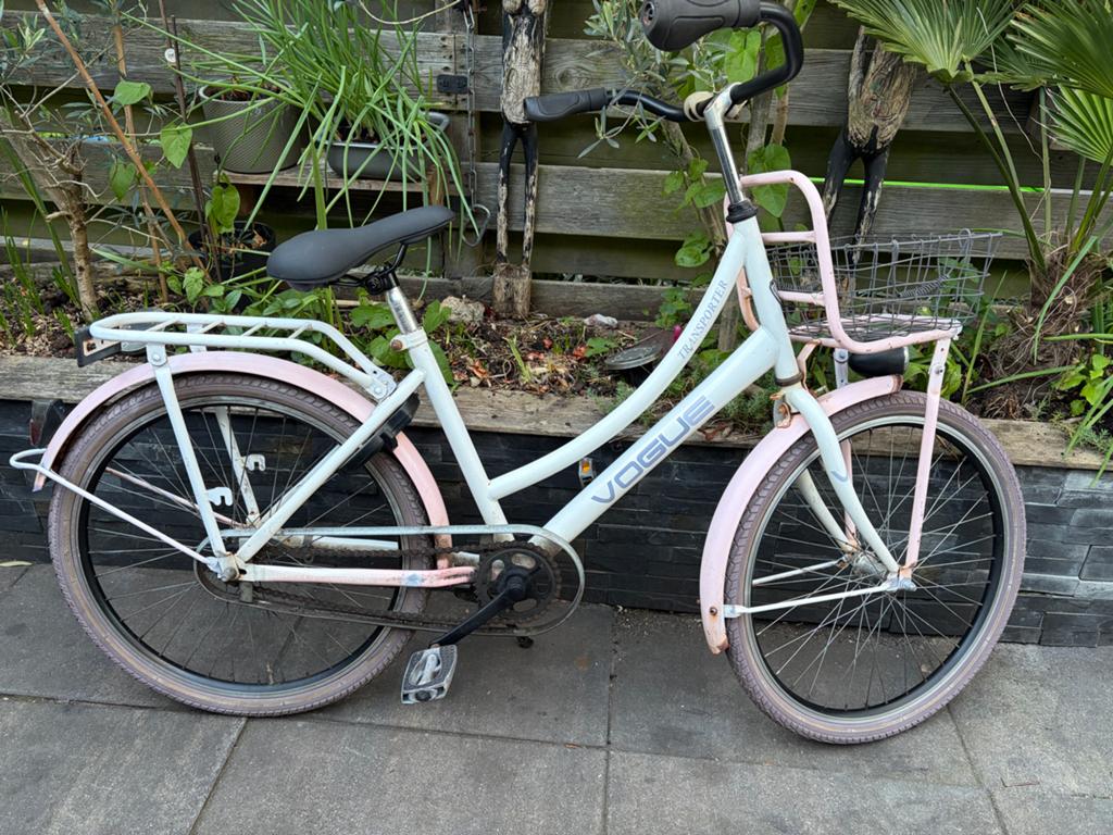 Vogue Transporter 24 inch meisjesfiets, Ophalen, Velgrem, Handrem, Gebruikt