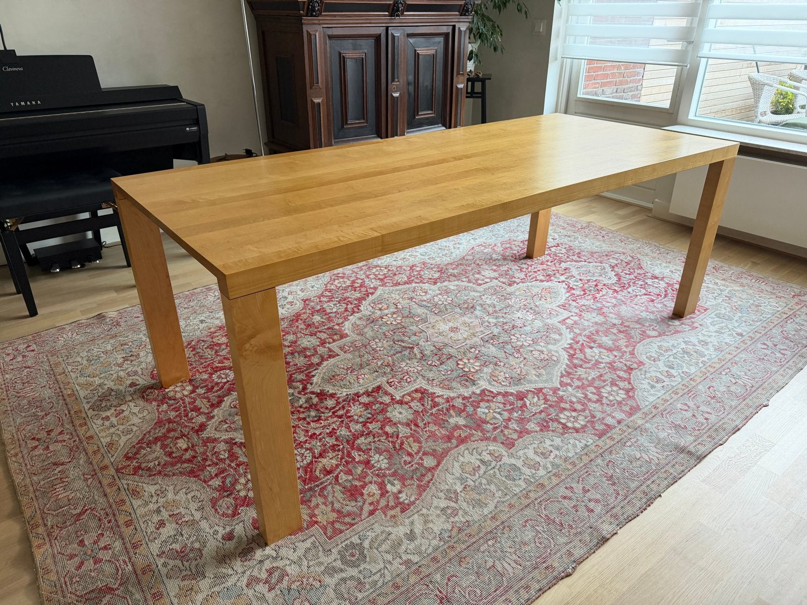 Arco Essenza Eettafel - Massief Ahorn - 210x90cm, 200 cm of meer, Zo goed als nieuw, Vijf personen of meer, Rechthoekig