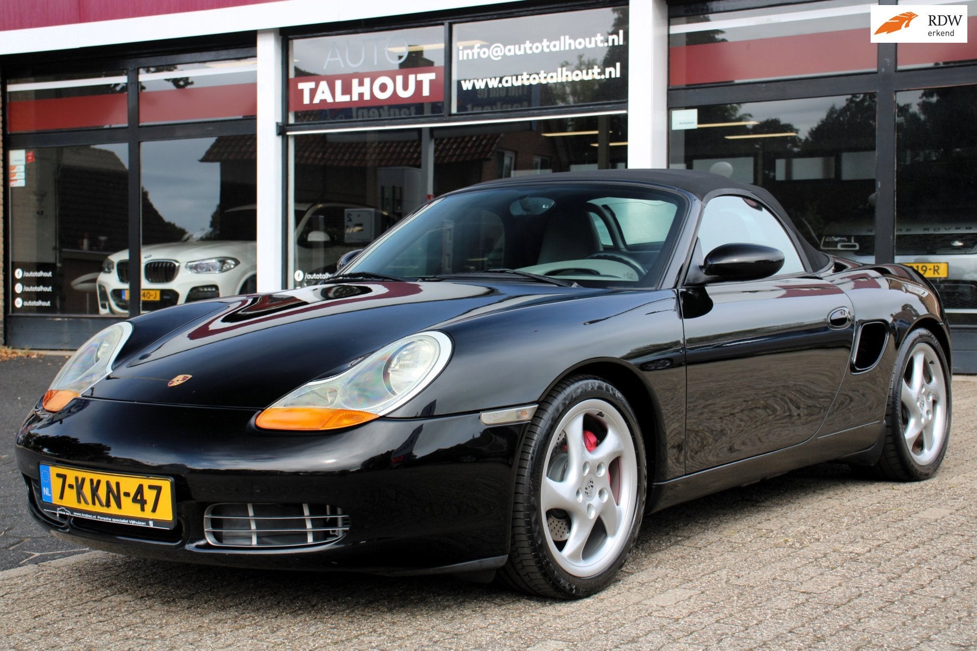 Porsche Boxster S 3.2 Tiptronic - CABRIO AUTOMAAT, 986, TIPT, Auto's, Automaat, Achterwielaandrijving, Zwart, Leder