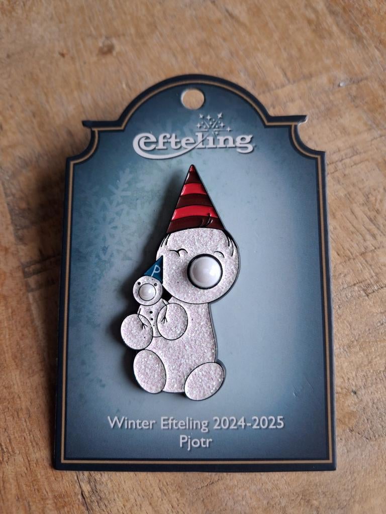 Winter Efteling 2024-2025 Pjotr, Ophalen, Nieuw, Button of Speldje
