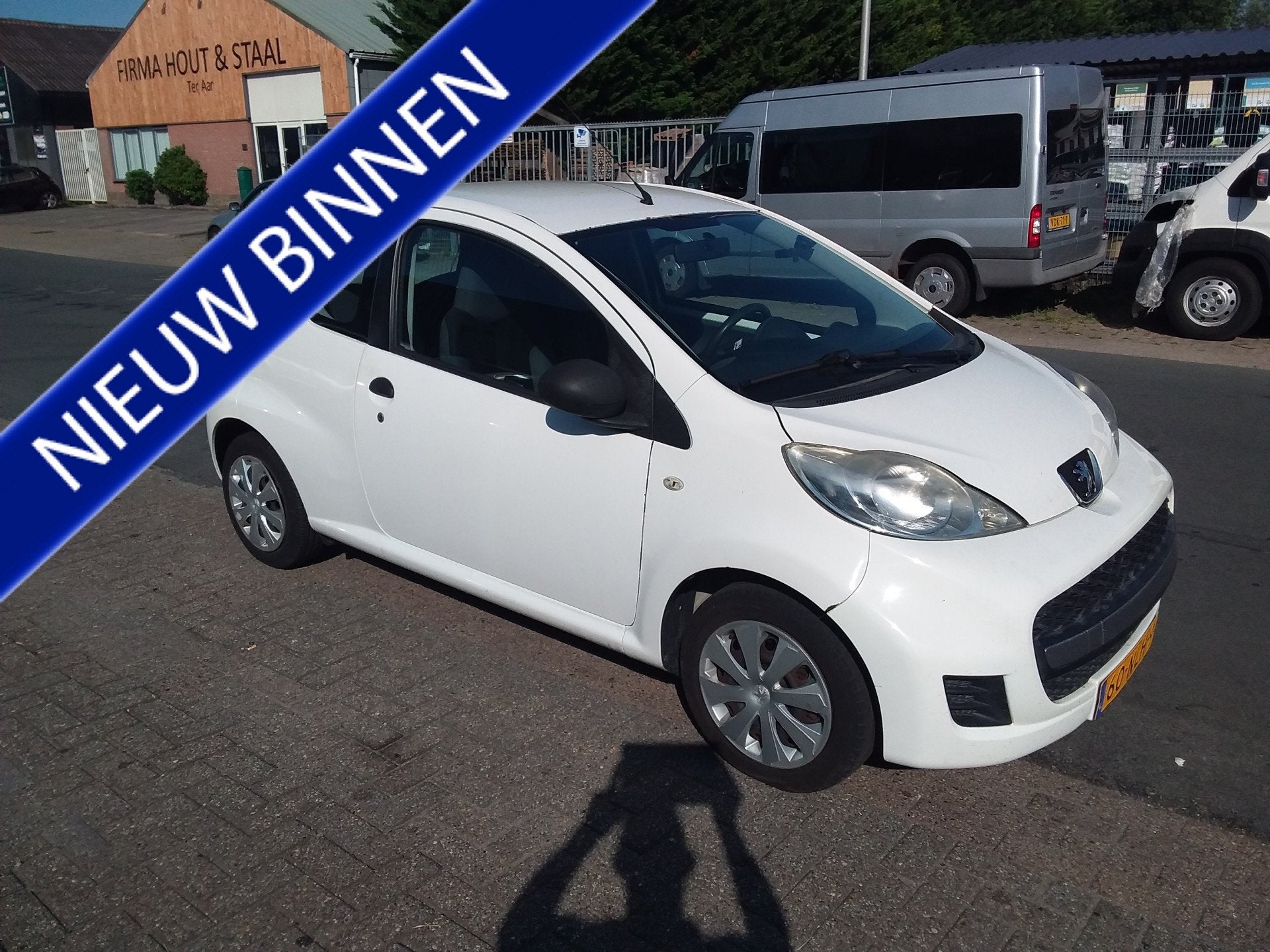 Peugeot 107 1.0-12V XR (bj 2011), Voorwielaandrijving, Stof, Gebruikt, Zwart