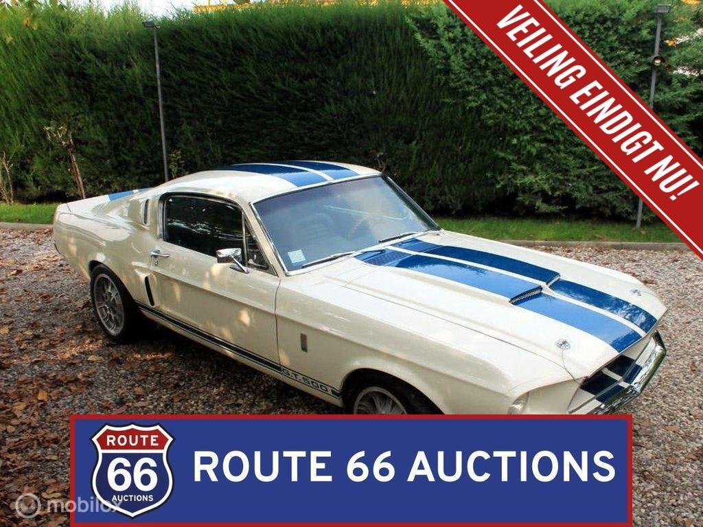 Ford Mustang GT 390 Fastback | 1967 | Route 66 Auctions, Auto's, Overige carrosserieën, Zwart, Bedrijf, Handgeschakeld