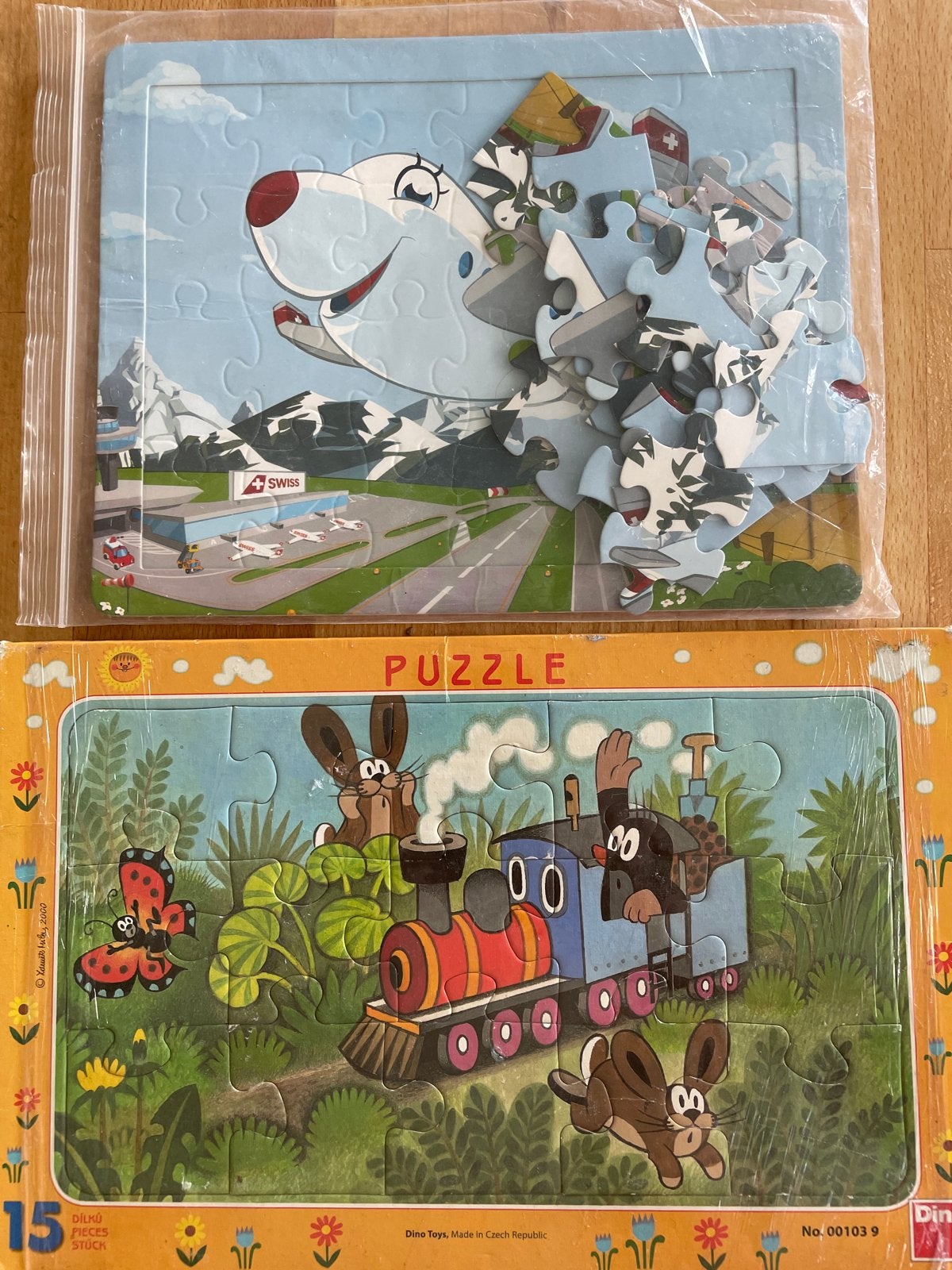 Kleiner Maulwurf Puzzel 15 stukjes - + Swiss Puzzle, Ophalen of Verzenden, 10 tot 50 stukjes, Gebruikt, 2 tot 4 jaar