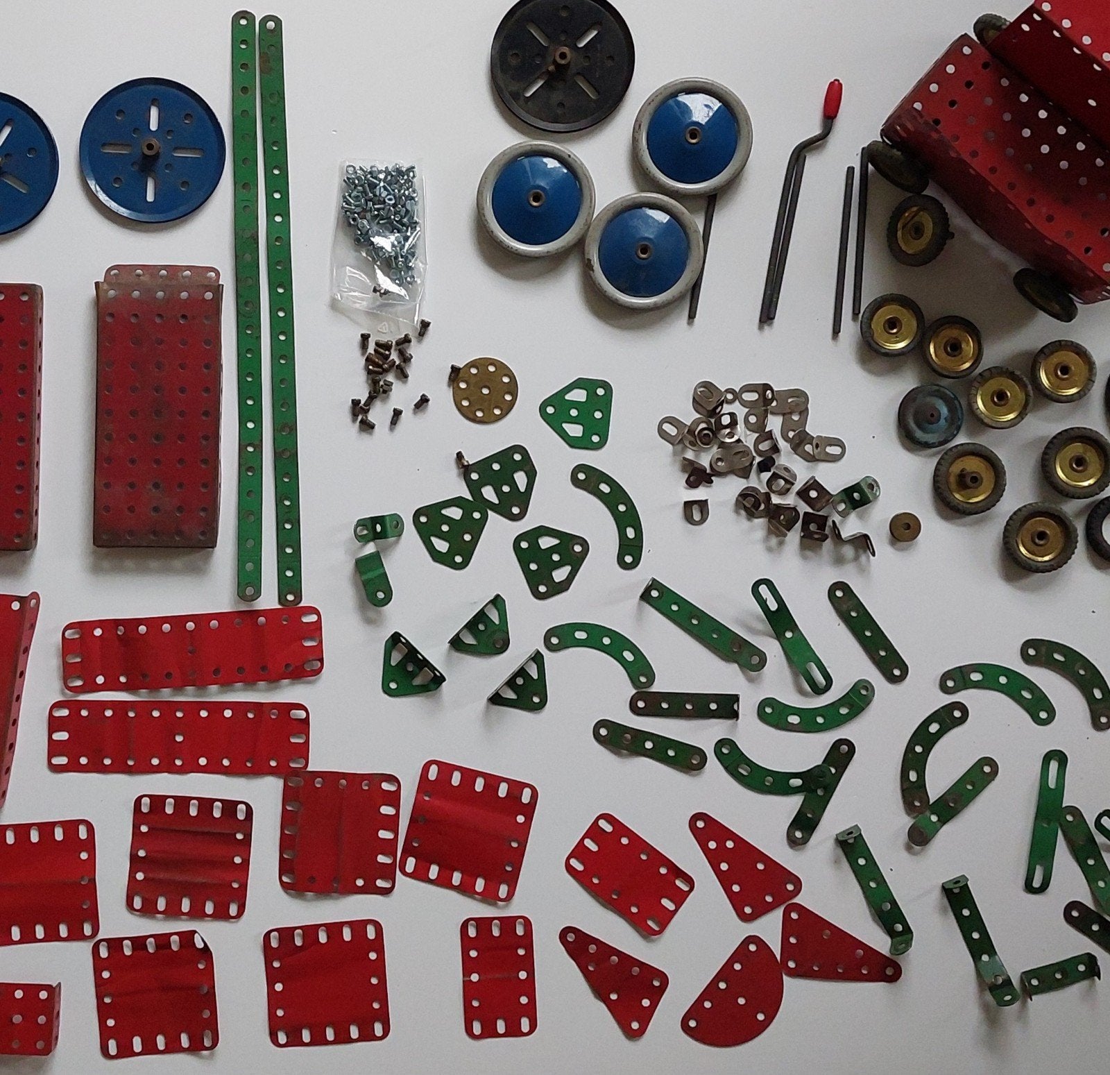 Vintage Meccano Bouwen Metaal Speelgoed Hip Kunst, Ophalen of Verzenden