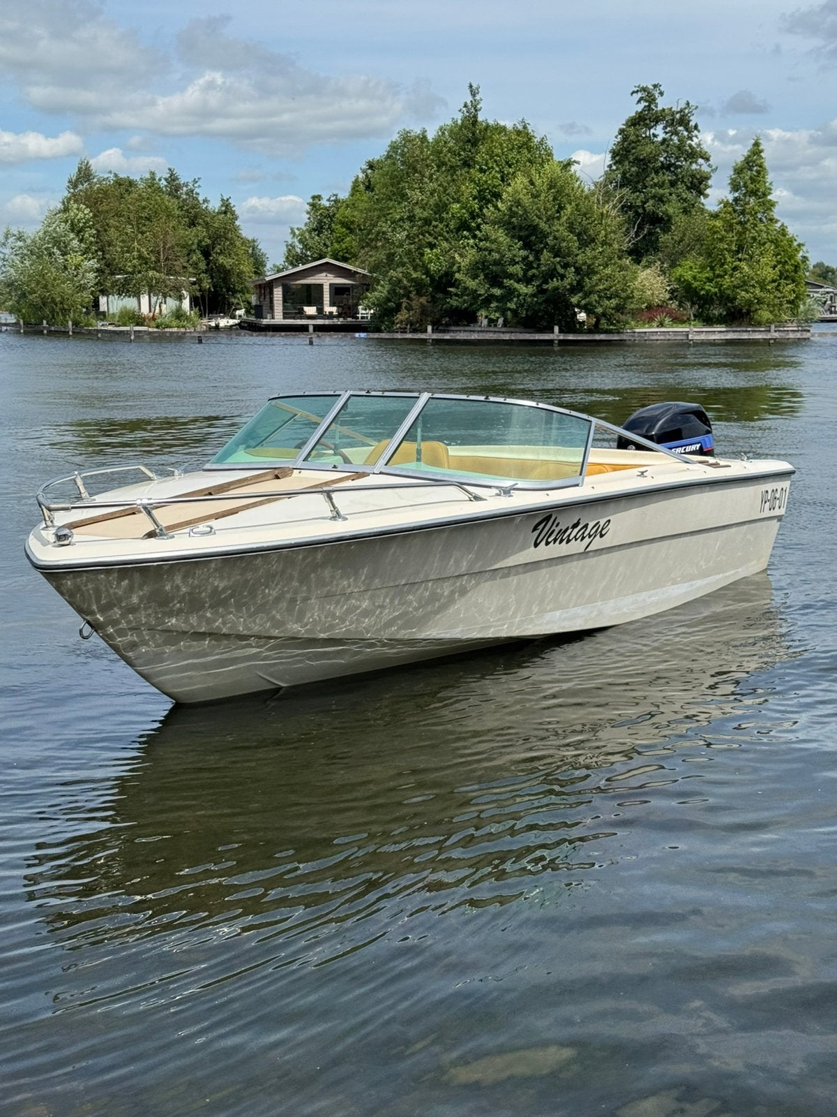 Almar 485V & Mercury 60 pk viertakt(2018), incl Kalf trailer, Ophalen, Zo goed als nieuw