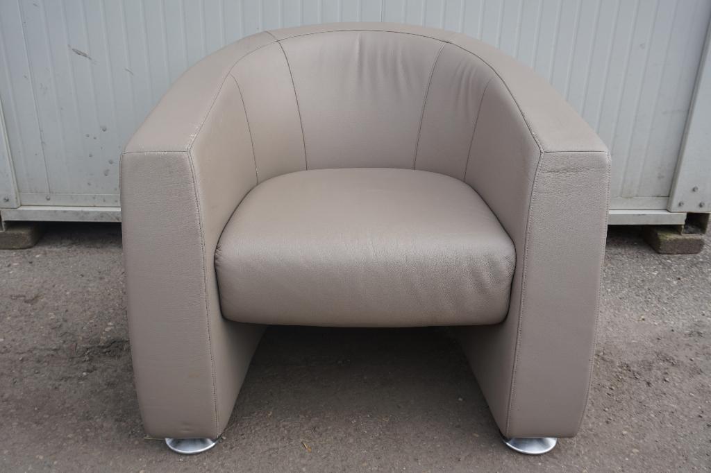 Rolf Benz club fauteuil prachtige leren stoel, Ophalen, Gebruikt, 75 tot 100 cm, Leer
