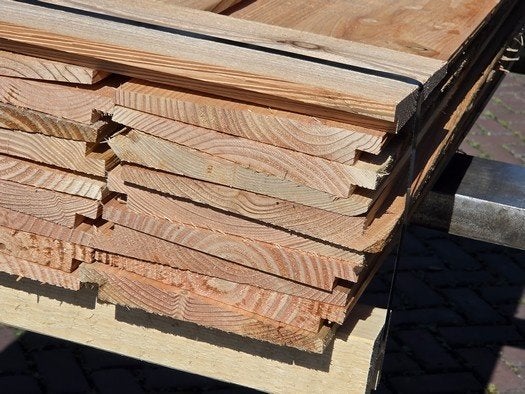 45 planken Douglas Zweeds rabat 1.50 meter lang – nr: TP165, Ophalen, Nieuw, Minder dan 180 cm, Planken
