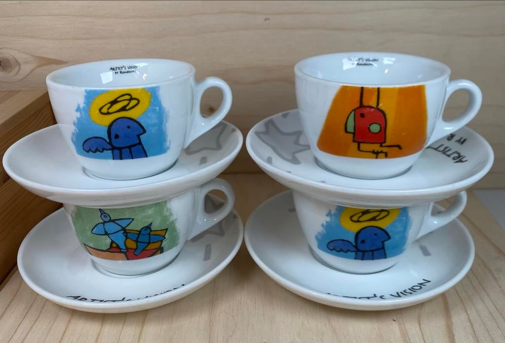 Rombouts Artist's Vision Kop en Schotel Set (4+1), Antiek en Kunst, Ophalen of Verzenden