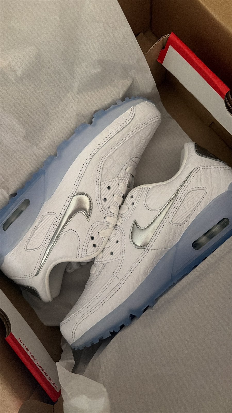 Nike air max 90 terrascape white croco ice 40 leather NEW, Ophalen of Verzenden, Nieuw, Wit