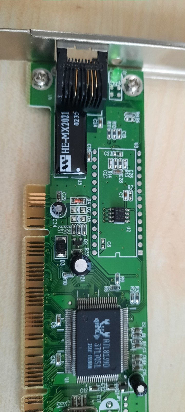 PCI Netwerkkaart - Realtek RTL8139D, Computers en Software, Gebruikt, Overige soorten, Ophalen of Verzenden, Overige chipsets