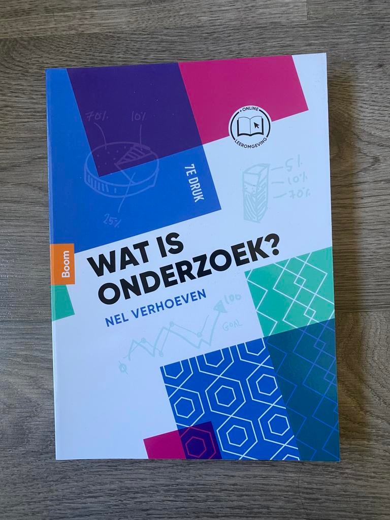 Nel Verhoeven- Wat is onderzoek?, Boeken, Schoolboeken, Verzenden, Zo goed als nieuw, Overige niveaus