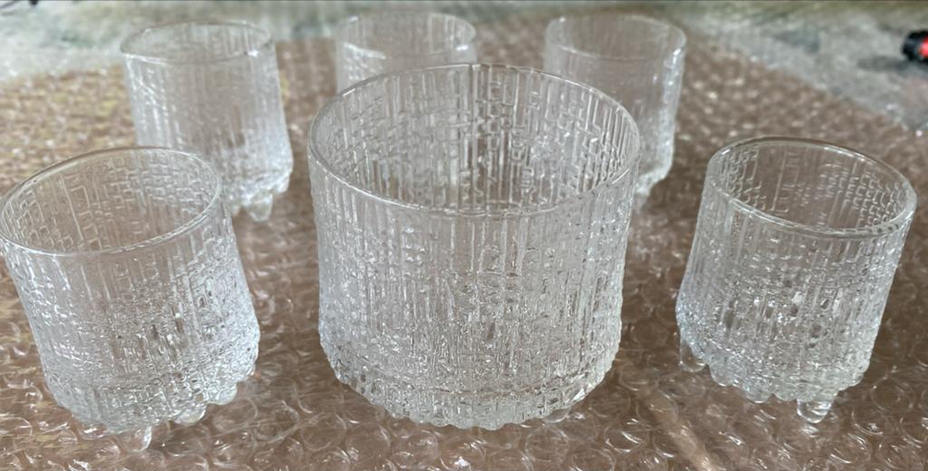 Iittala Ultima Thule Glazen Set - Tapio Wirkkala, Antiek en Kunst, Antiek | Glas en Kristal, Ophalen of Verzenden