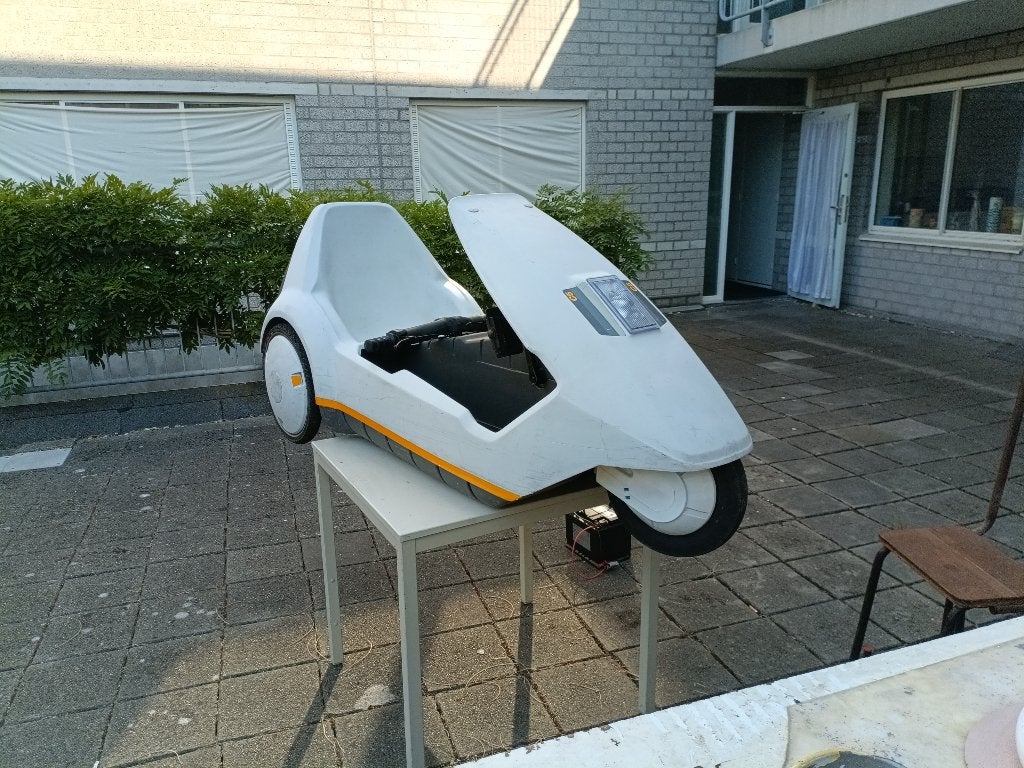Sinclair C5 Electrische Ligfiets Blikvanger 1985, Gebruikt, Onderstuur, Trommelrem, Ophalen