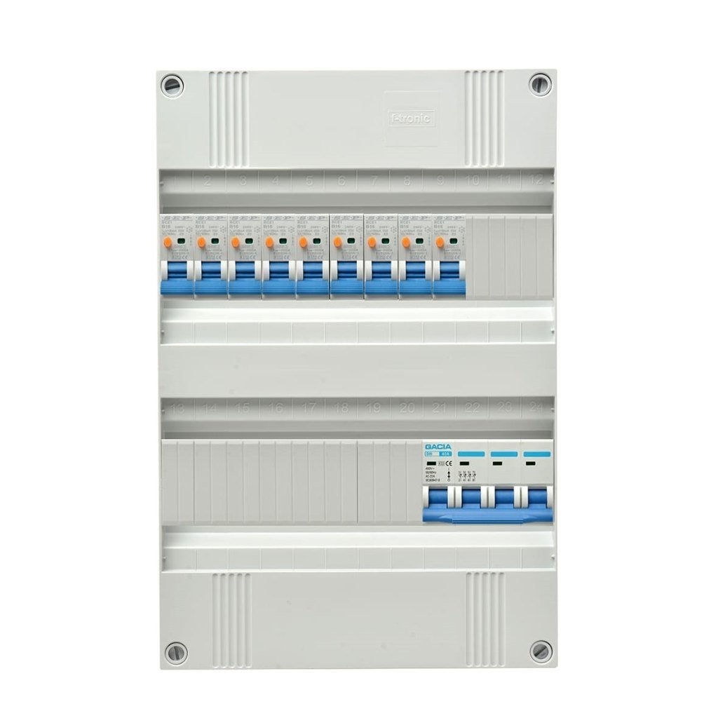 3F groepenkast 9x aardlekautomaat B16A + HFDS. 4P, Verzenden, Nieuw