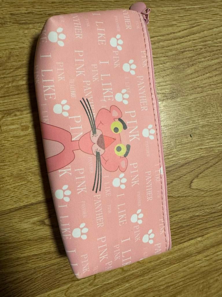 Roze Pink Panther etui/pennenzak, Ophalen of Verzenden, Zo goed als nieuw, Roze, Softcase