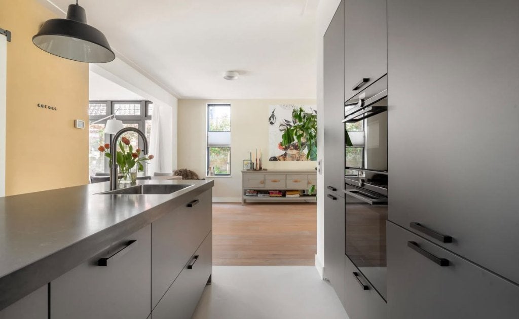Luxe eilandkeuken Siemens apparatuur & Quooker+ GEDEMONTEERD, Hoekkeuken, Graniet of Steen, Ophalen of Verzenden, Zo goed als nieuw