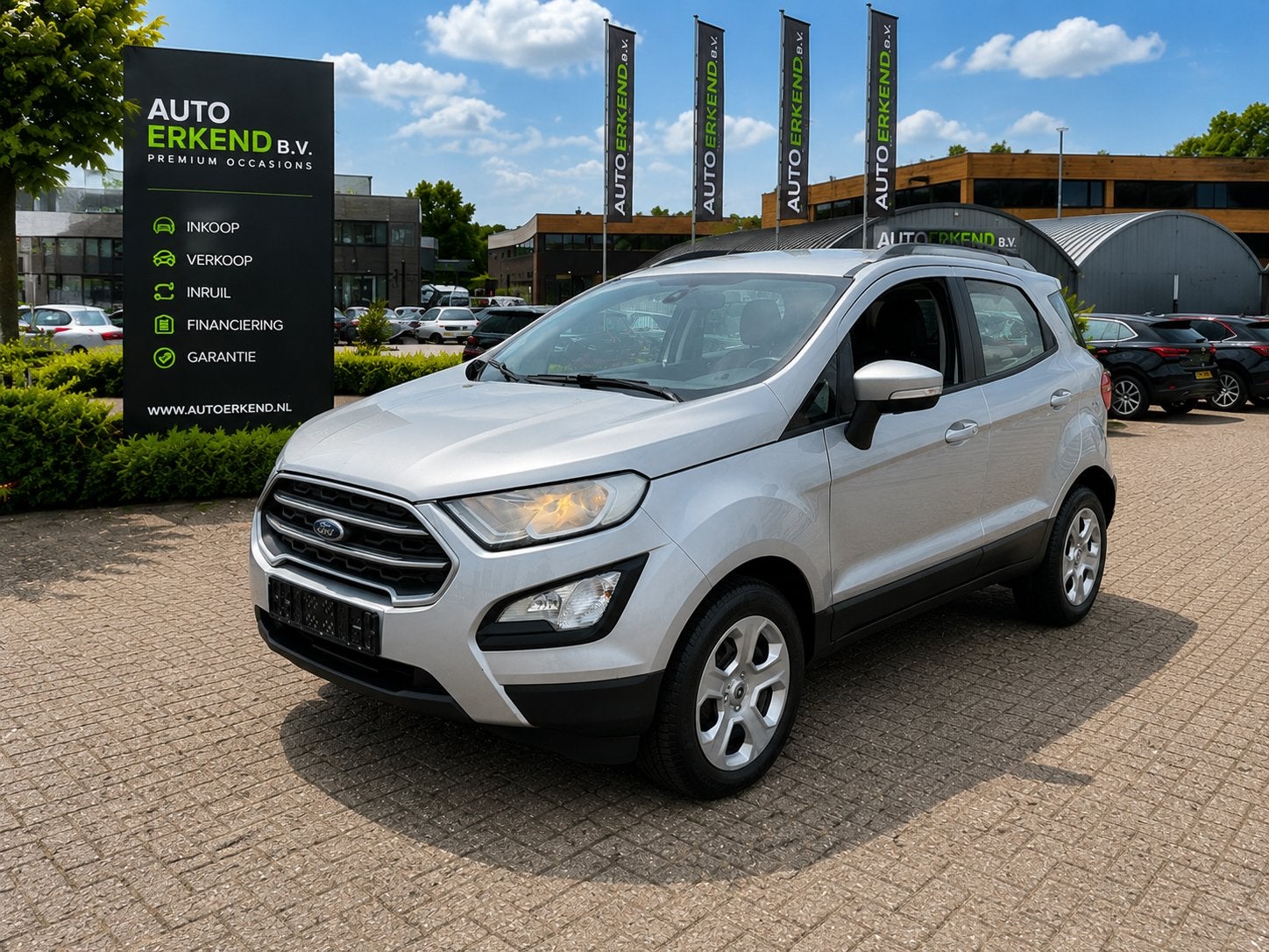Ford EcoSport 1.0 EcoBoost Automaat (bj 2019), 1263 kg, Gebruikt, Ecosport, Met garantie (alle)