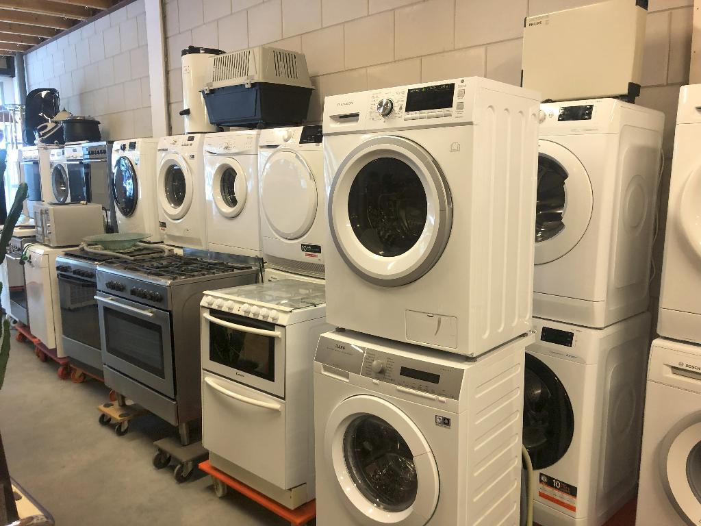 wasmachine, Gebruikt, Ophalen of Verzenden, Voorlader, 85 tot 90 cm
