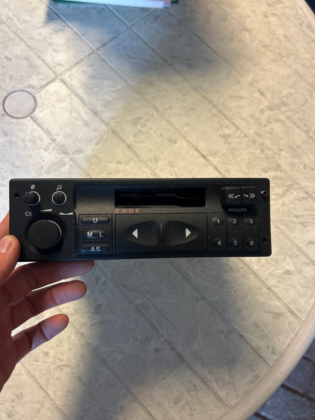 Philips Autoradio Casette Speler SC 201 (C) W1B, Ophalen of Verzenden, Gebruikt