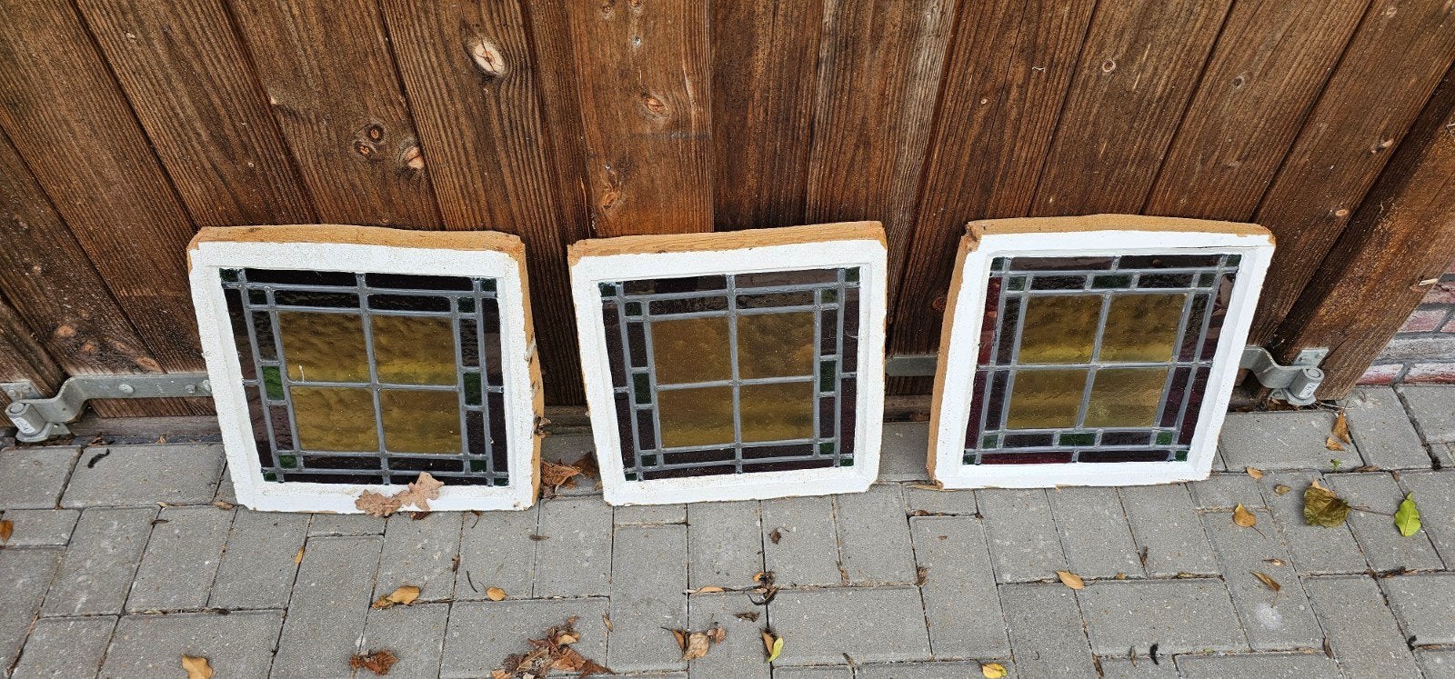 Glas in Lood Ramen - Jaren 30 woning, Doe-het-zelf en Verbouw, Glas en Ramen, Ophalen, Gevelraam of Ruit, Gebruikt, Minder dan 80 cm