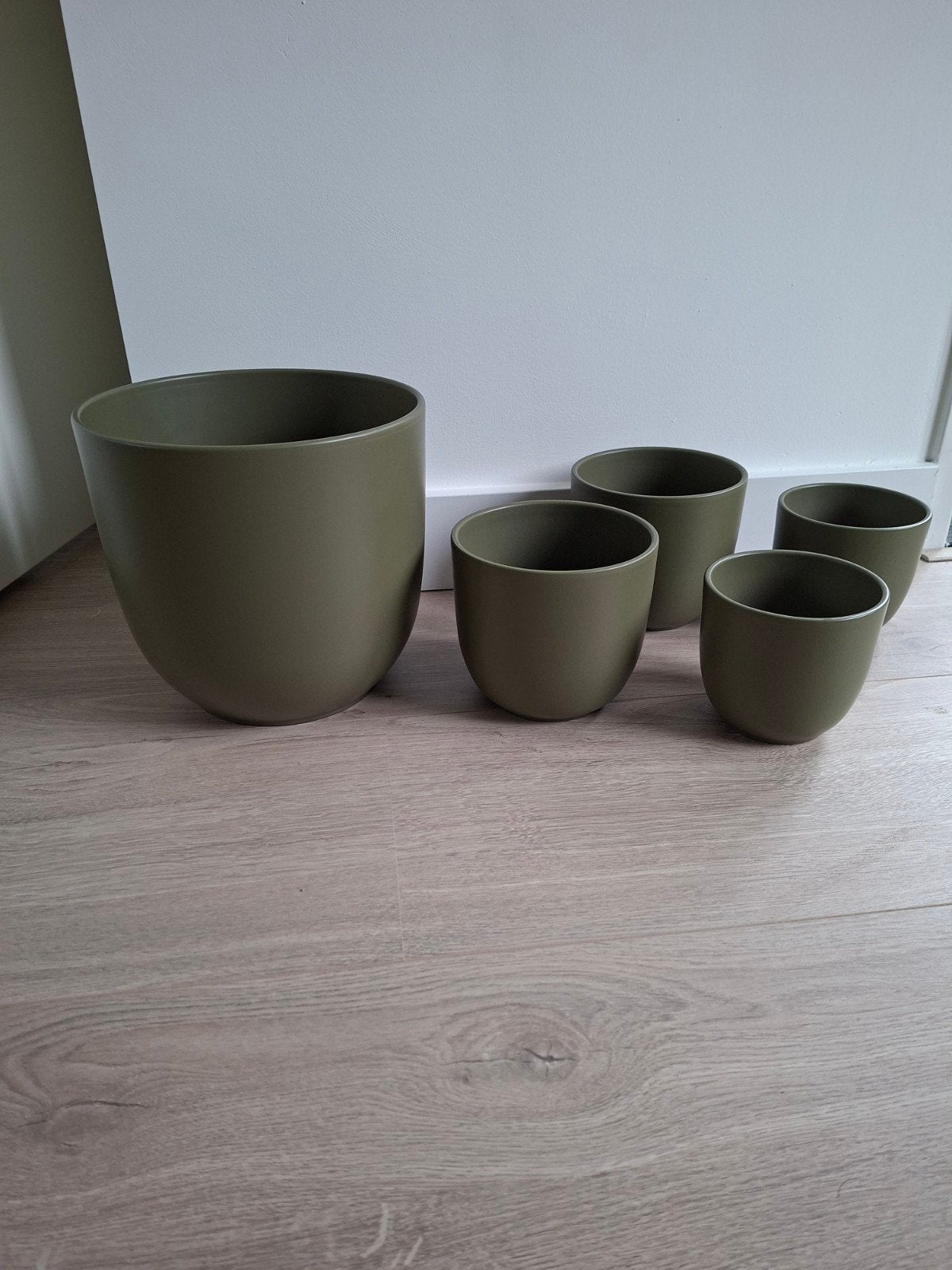 Planten potten olijf groen, Ophalen, Kunststof, Rond, Minder dan 40 cm