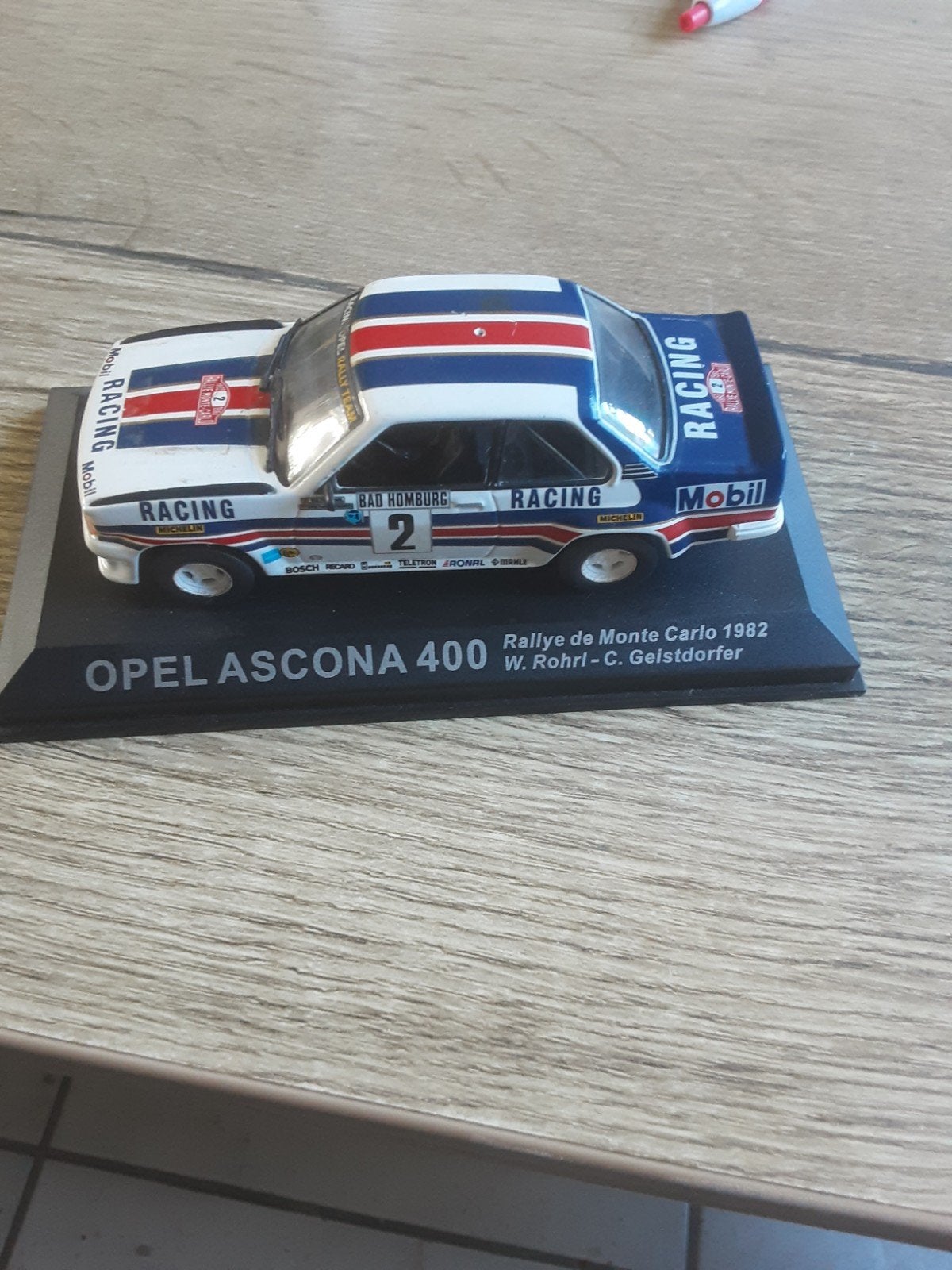 Opel Ascona b 400 ralley de monte carlo 1982 nummer 2, Ophalen of Verzenden, Gebruikt, Auto, Overige merken