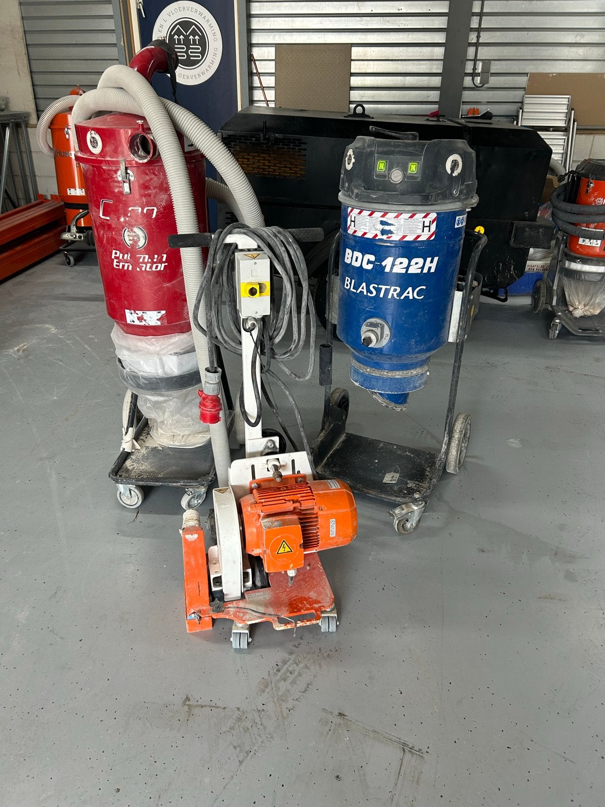 380V Freesmachine met afzuiging voor vloerverwarming, Doe-het-zelf en Verbouw, Ophalen of Verzenden, Gebruikt, Elektrisch, Muurfrees
