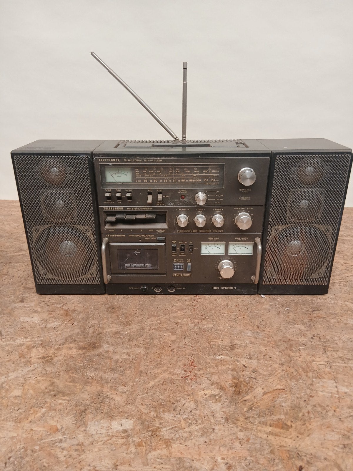 Telefunken HIFI Studio 1 Vintage Radio Cassette Recorder, Ophalen, Gebruikt, Onbekend, Telefunken