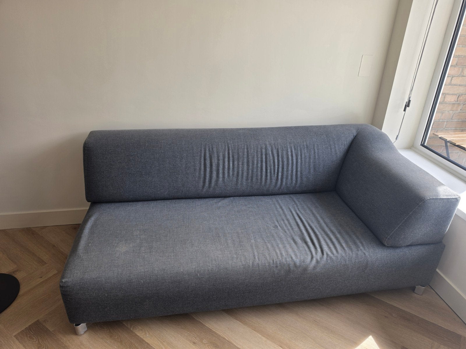 Leolux Faya Lobi hoekbank, Ophalen, 250 tot 300 cm, Gebruikt, 75 tot 100 cm