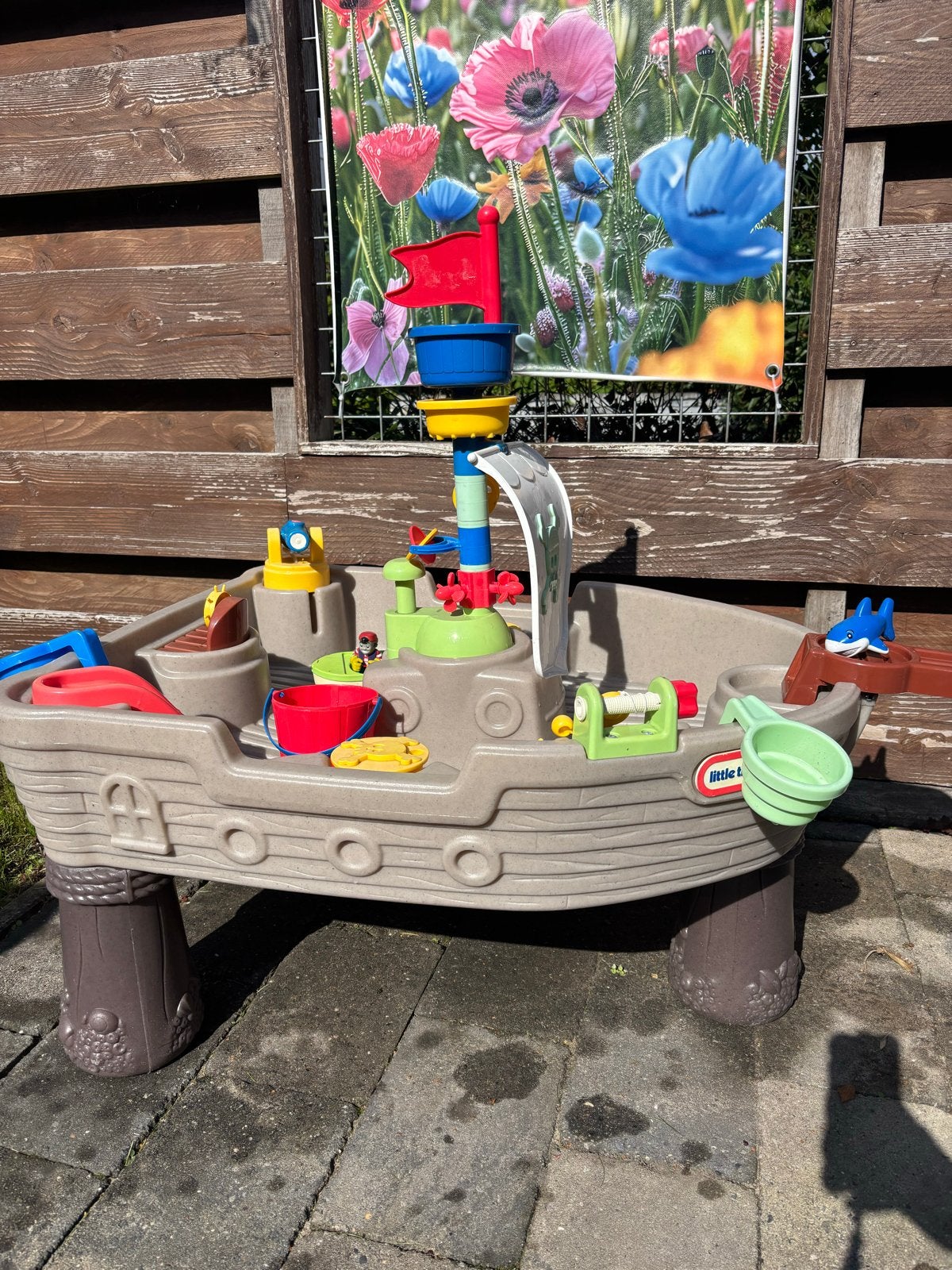 Little Tikes Zand- en Watertafel Piratenschip, Ophalen, Gebruikt
