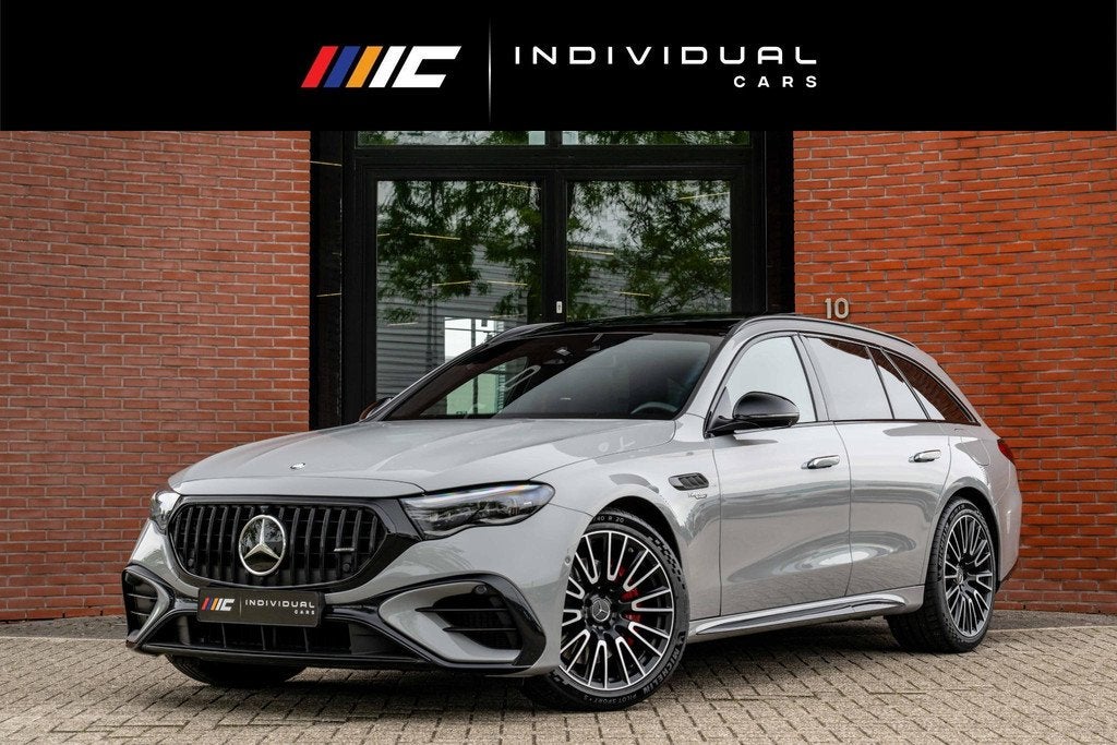 Mercedes-Benz E-klasse AMG 53 4MATIC+ Achterasbesturing Pano, Automaat, Gebruikt, Leder en Stof, 21 kWh
