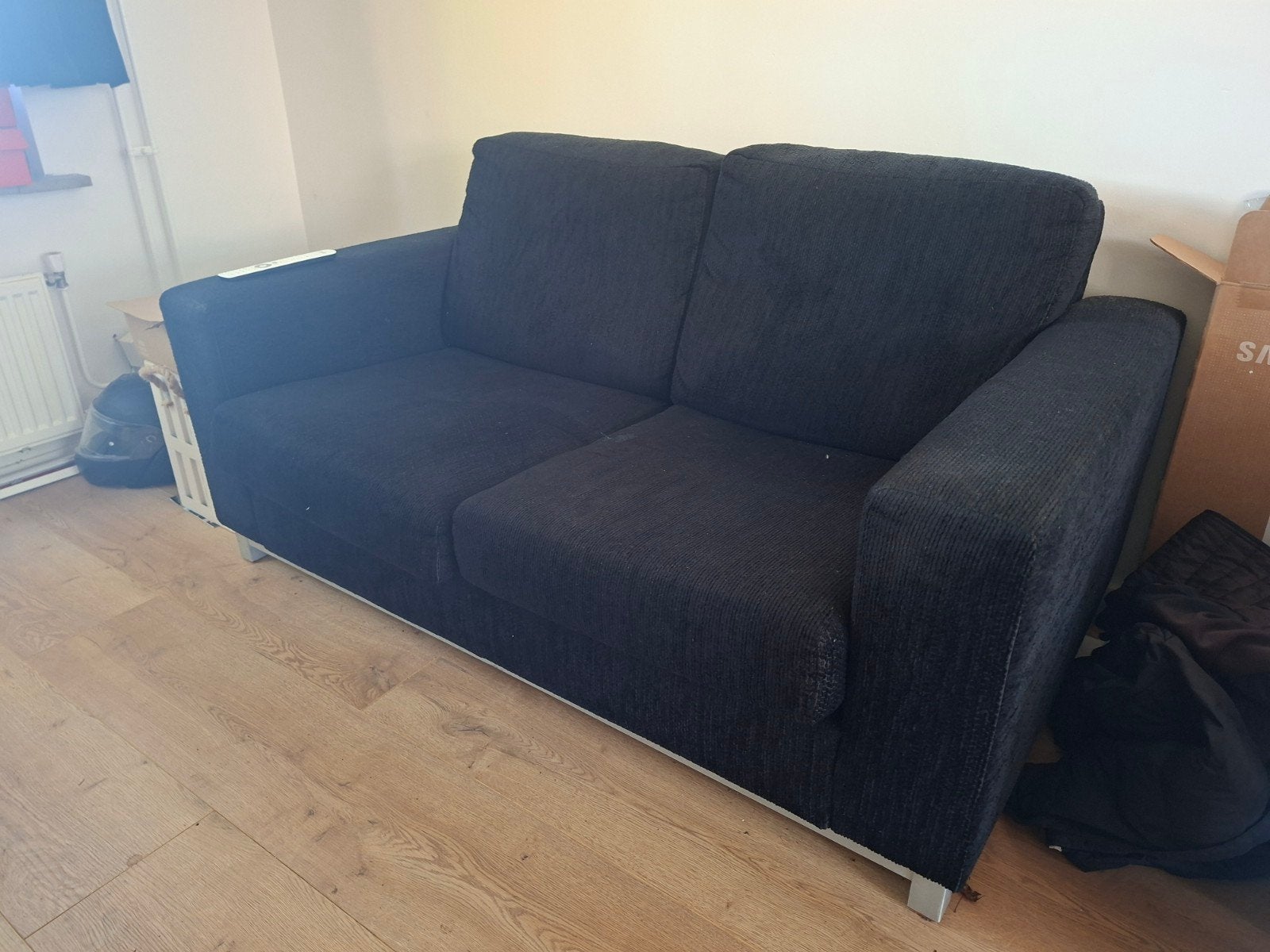 Gratis IKEA bank - comfortabel, maar wel doorgezakt, Ophalen, Gebruikt, Tweepersoons, 75 tot 100 cm