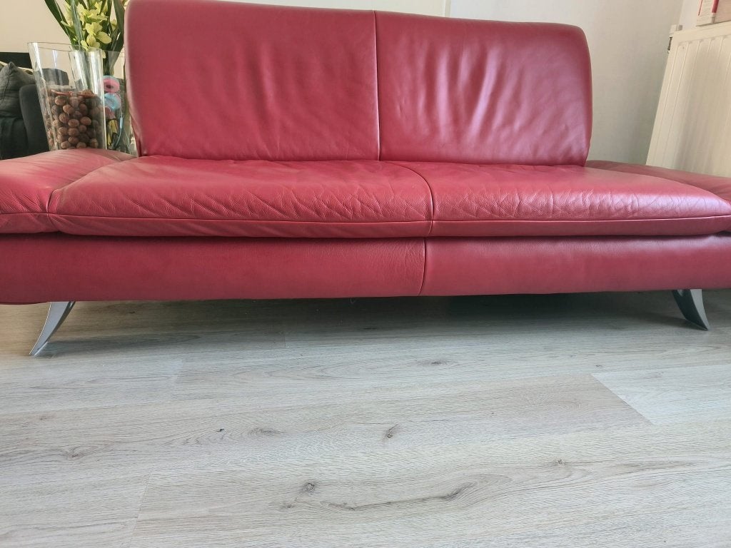 Koinor Rossini lederen 2-zitsbank met handmatige functie, Ophalen, Tweepersoons, 75 tot 100 cm, Zo goed als nieuw