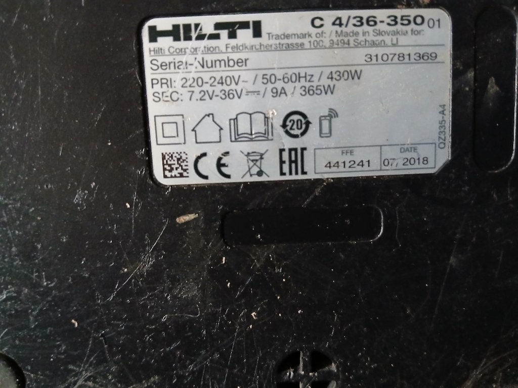 Hilti snellader C4/36, Ophalen, Zo goed als nieuw, Boor- en/of Breekhamer