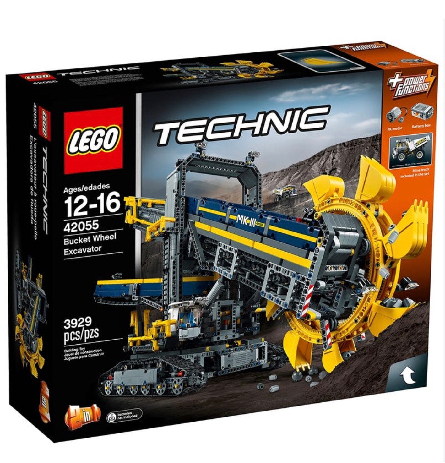 Te koop, Tech lego bekergraaf machine 42055., Lego, Ophalen of Verzenden, Zo goed als nieuw, Inclusief instructies