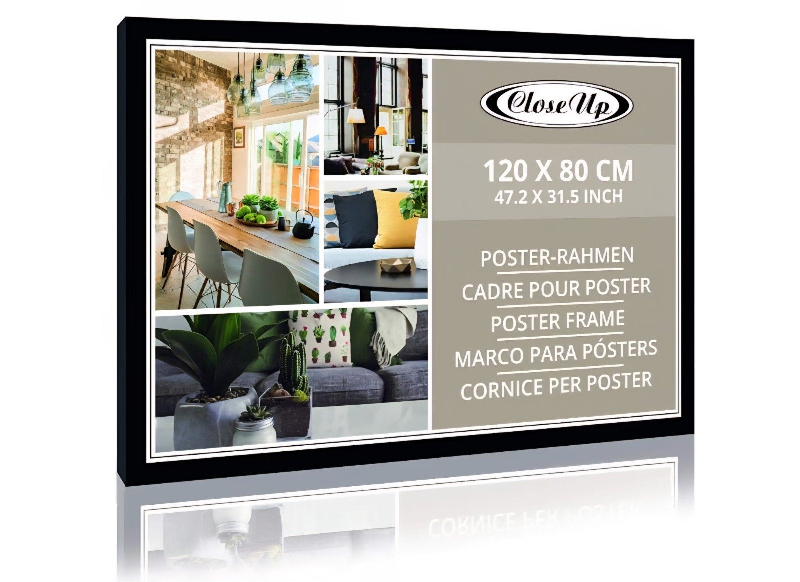 Zwarte Foto lijst 120x80, Audio, Tv en Foto, Fotografie | Fotolijsten, Ophalen, Nieuw