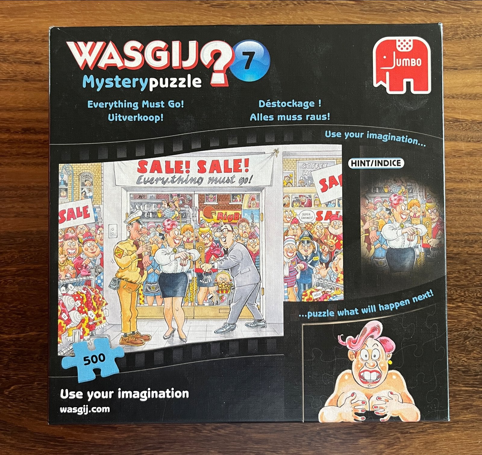 Wasgij Mystery 7: Everything Must Go! Legpuzzel 500 stukjes, Ophalen of Verzenden, Minder dan 500 stukjes, Gebruikt, Legpuzzel