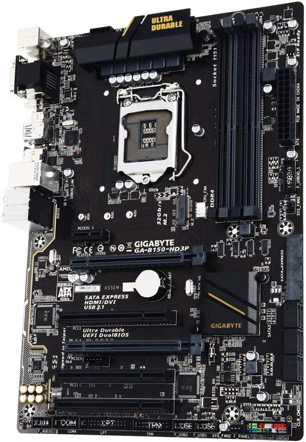 Gigabyte GA-B150-HD3P Moederbord, LGA 1151, DDR4, Ophalen of Verzenden, Zo goed als nieuw