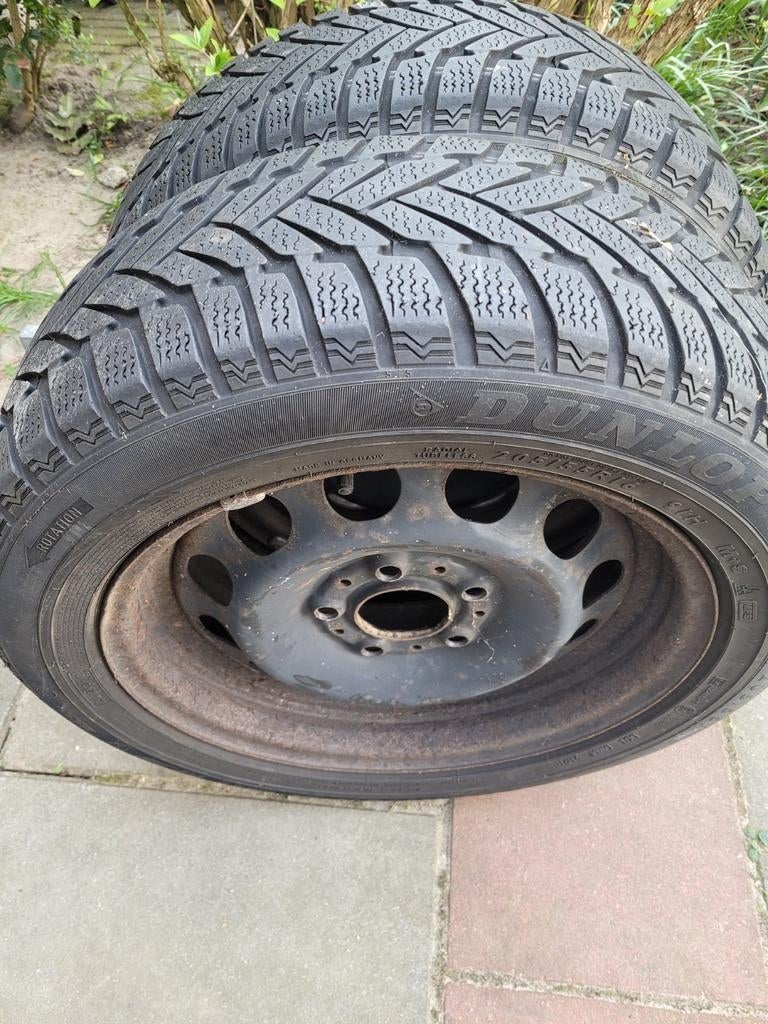 4 x Dunlop run flat m&s 205/55/16 inch, steek 5x 114, Ophalen