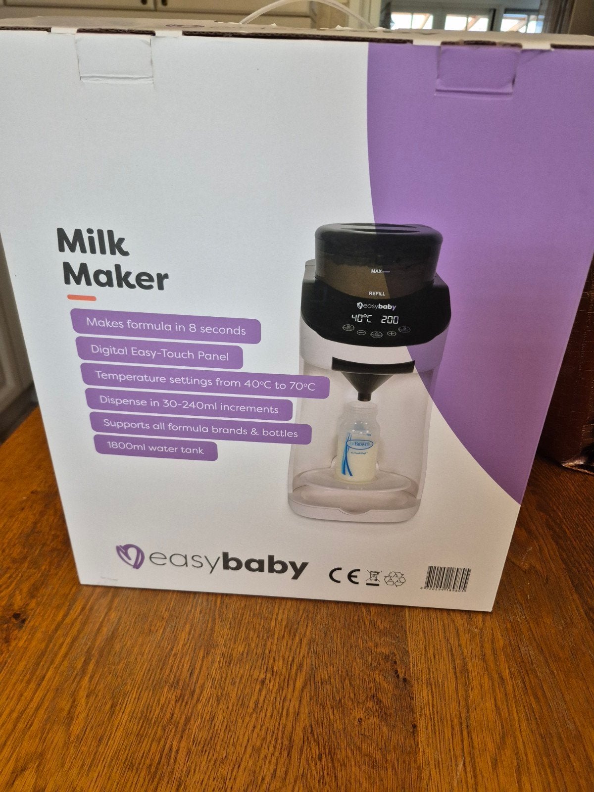 baby milk maker van easybaby ideaal van 1 kindje gebruikt, Automatisch, Ophalen of Verzenden, Zo goed als nieuw, Babyvoedingmaker
